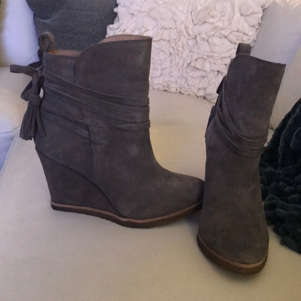 Splendid grey, wedge heels